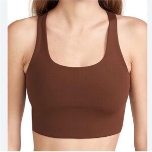 Girlfriend Collective L Paloma Sports Bra 0895 large rust brown